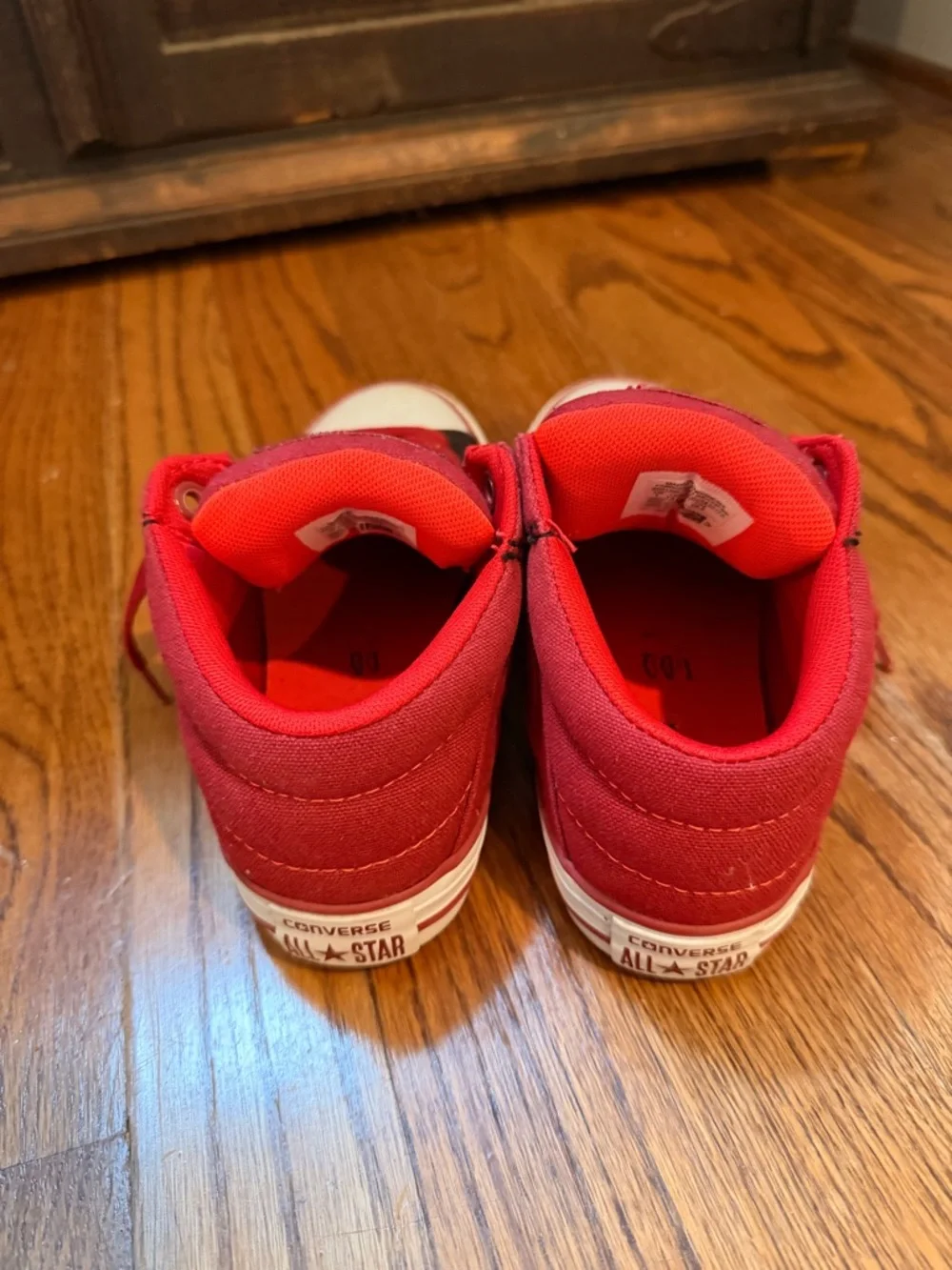 Converse Kids Red and Black Chuck Taylor Low Top Sneakers